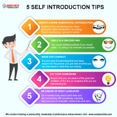 self introduction tips, success skills