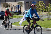 Marcha ciclista antimilitar en Precicast Barakaldo