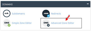 advanced zone editor cpanel