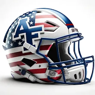 Air Force Falcons Patriotic Concept Helmet