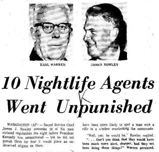 Agents drank in the morning hours of 11/22/63