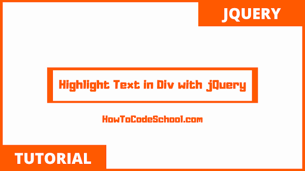 Highlight Text in Div with jQuery
