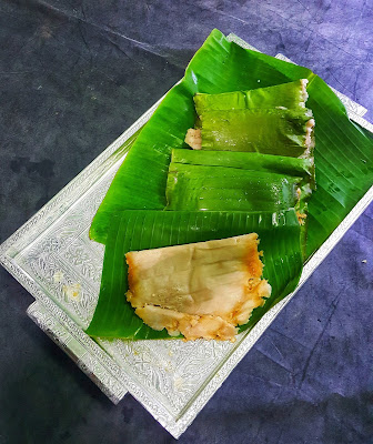 how to,make ,Ela Ada, Recipe,Steamed Rice ,Pancakes ,With Coconut , Jaggery Filling,green, jackfruit ,flour,kerala ,