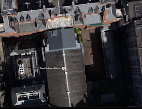 RCM courtyards today from the air - photo Google Earth