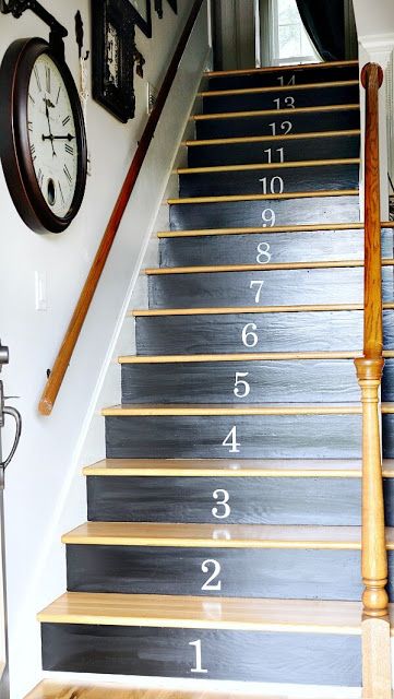 Painted staircase makeover