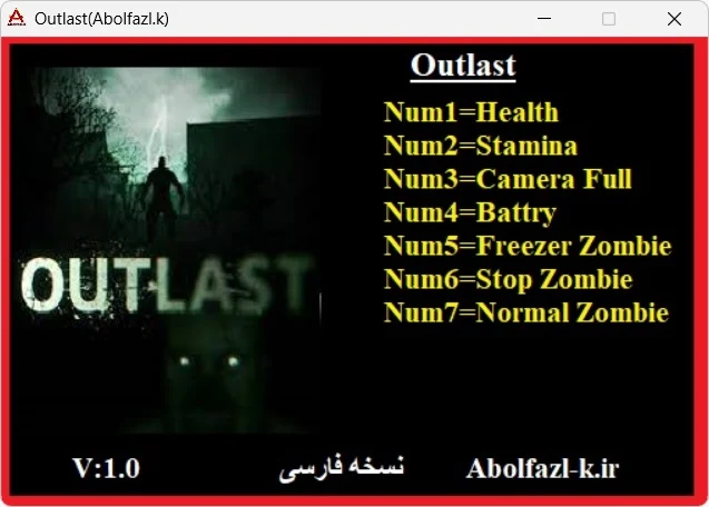 Outlast 1 Hile Trainer