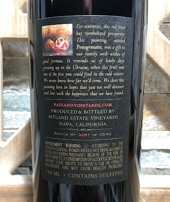 2018 Patland Vineyards Barrel Reserve Cab