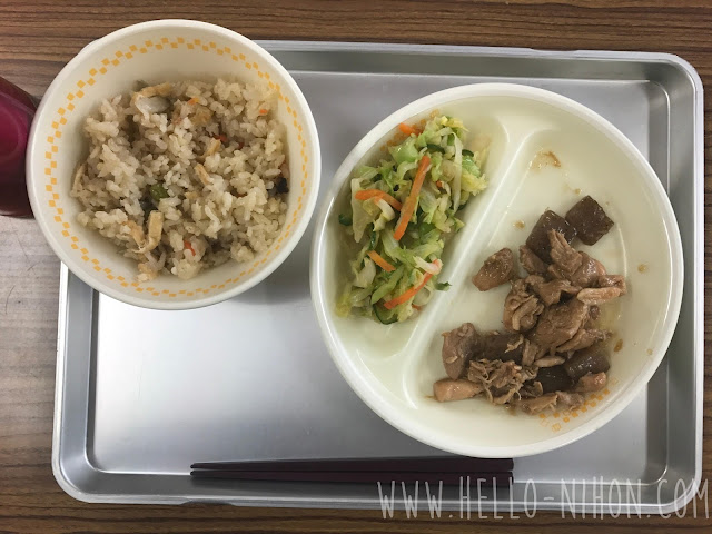 Japanese elementary school lunch