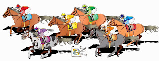 Resultado de imagem para desenhos de corrida de cavalos