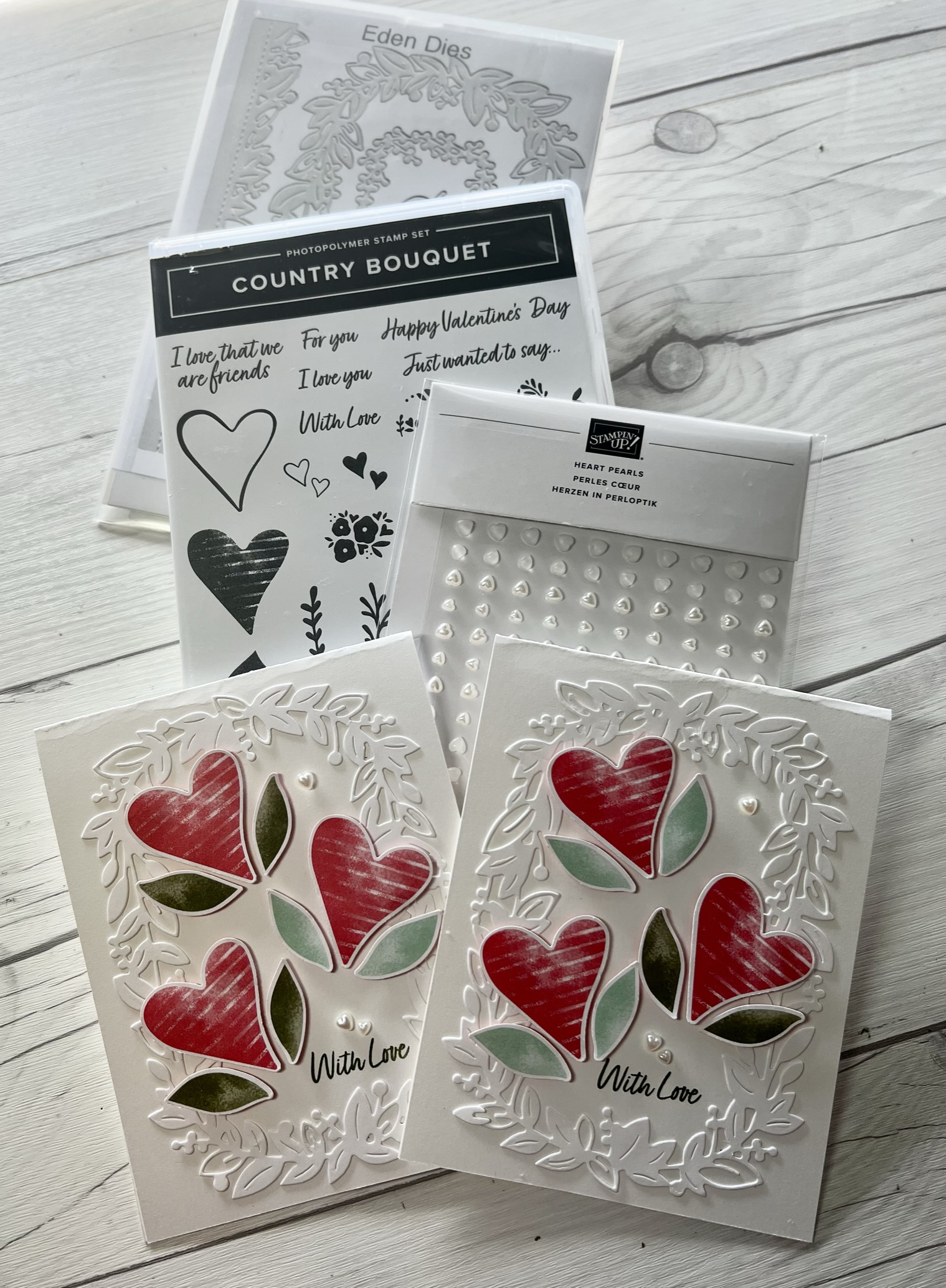 Stamped Sophisticates: Start your Valentine cards with Stampin' Up Country  Floral Lane Suite