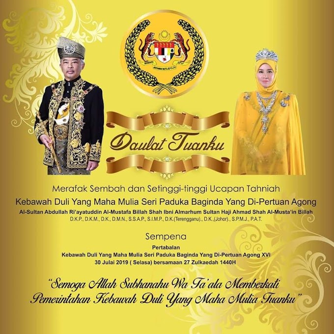 Aksi 'Sweet' Yang Di-Pertuan Agong Dengan Isteri Semasa Hari Pertabalan YDPA