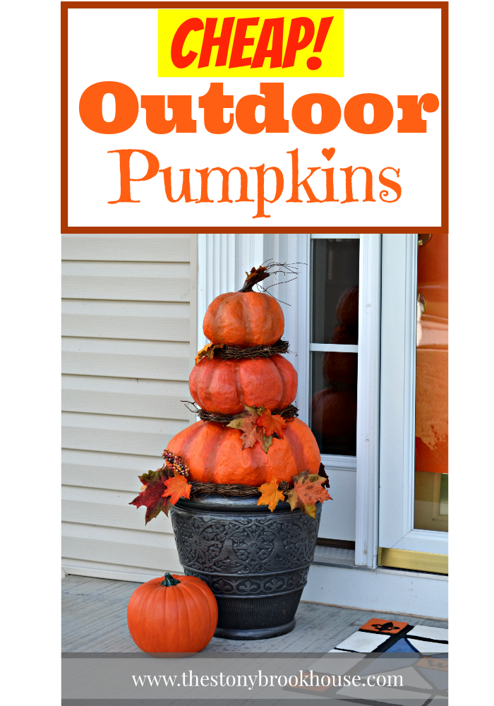 DIY Outdoor Real Looking Pumpkins