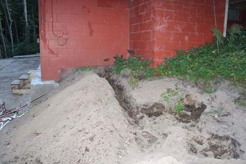Digging outside
