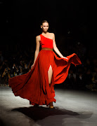 . but when i saw this red dress on the catwalk it blew me away. it's a . (lanvin red dress)