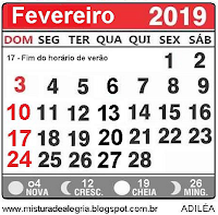 Calendário grande 2019 