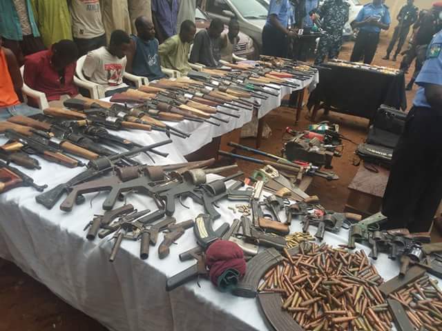 Police parade 56 vicious bandits, militia arrested in connection with killings in Birnin Gwari, Kaduna and Zamfara