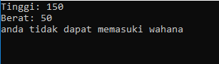 Hasil Output Program C#