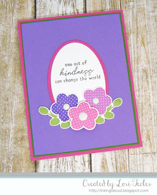 One Act of Kindness card-designed by Lori Tecler/Inking Aloud-stamps and dies from Reverse Confetti