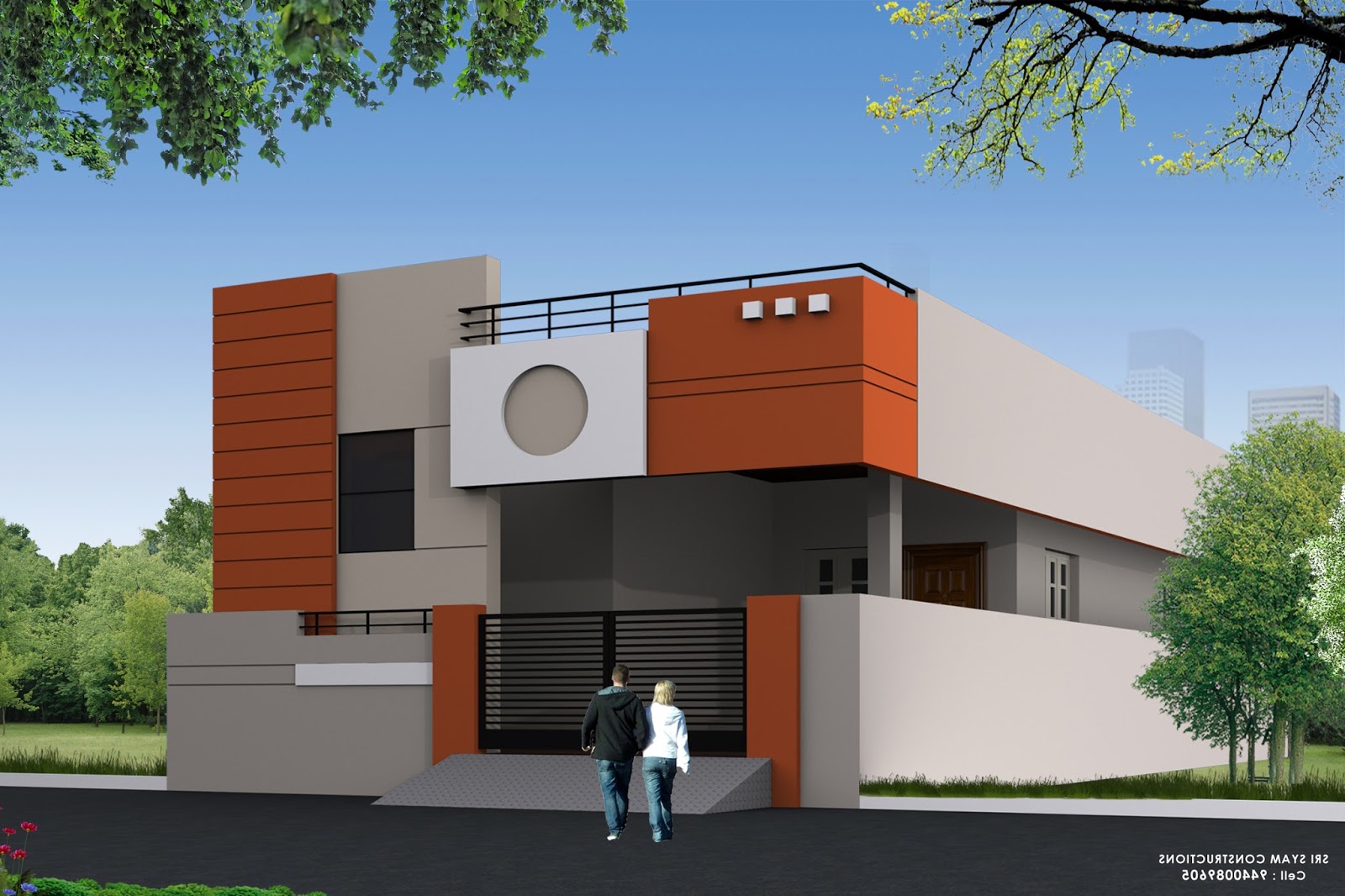 SINGLE FLOOR HOUSE ELEVATION DESIGNING PHOTOS Home 