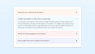 Create Accordion in HTML CSS & JavaScript - Responsive Blogger Template