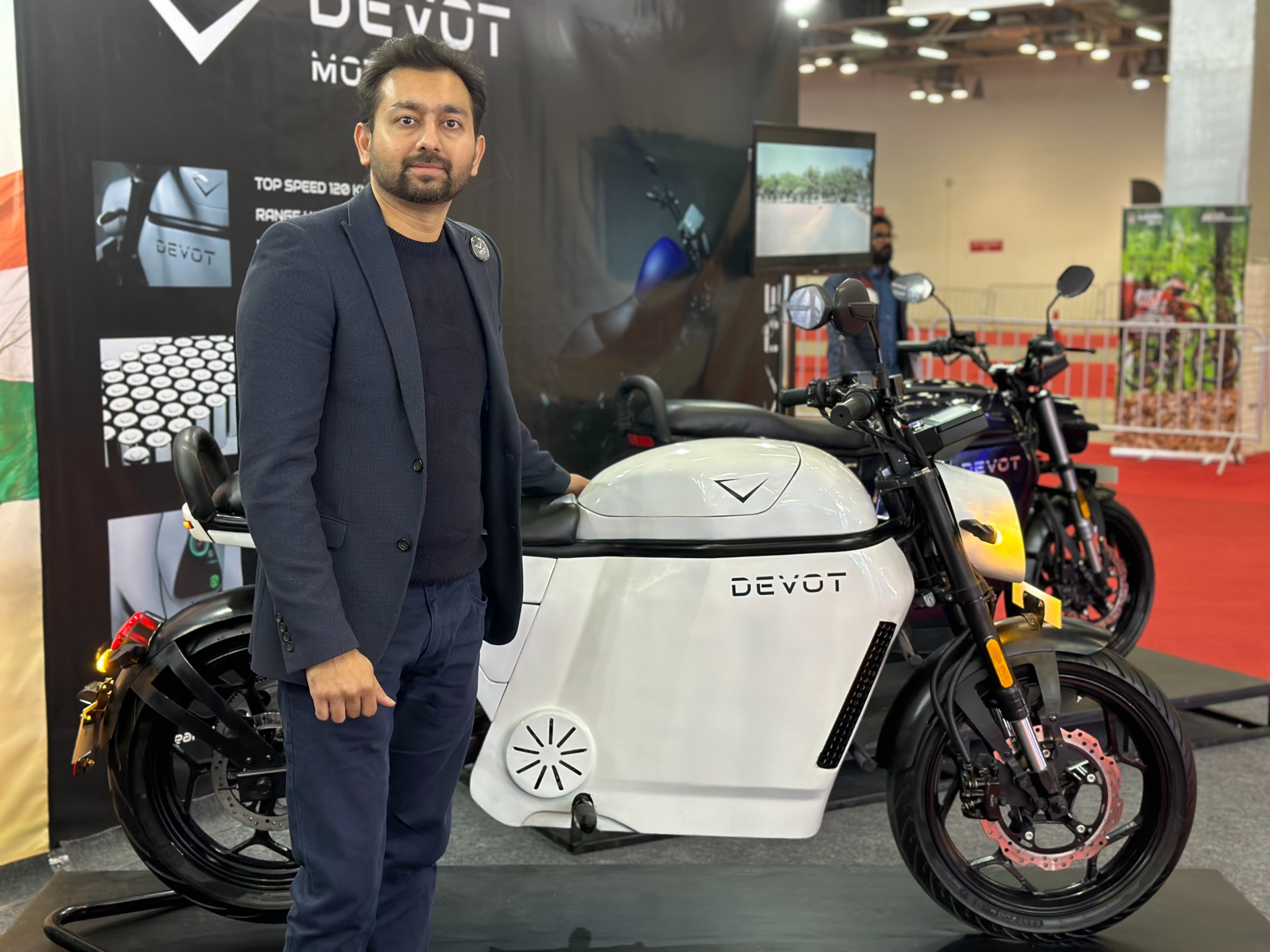Jodhpur-based EV Startup DEVOT Motors Showcased its Electric Bike with a 200 Km Range at Auto Expo 2023