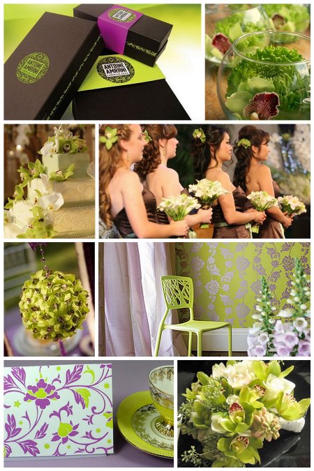 Green Orchid Pomander by Paradise Delight via Project Wedding