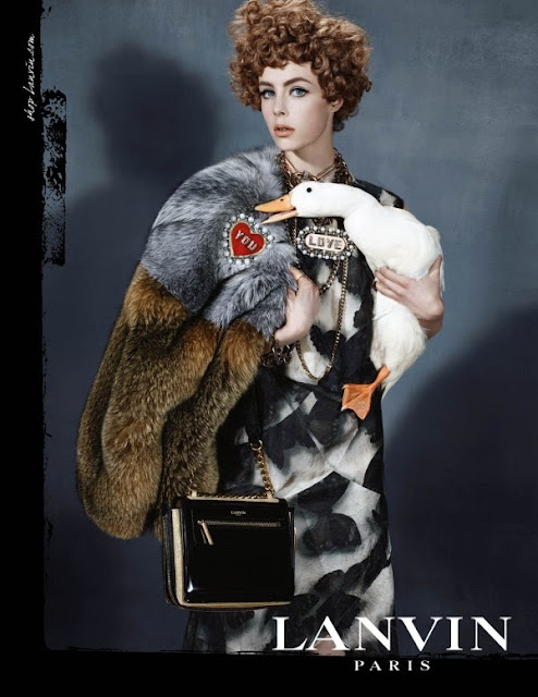 fashion, style, illustration, caroline jeffery, LANVIN, FW13, Paris, art, drawing, campaign, Edie Campbell, Steven Meisel