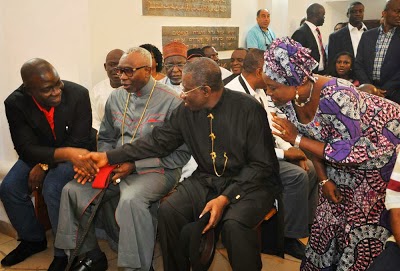 President Jonathan and other pilgrims