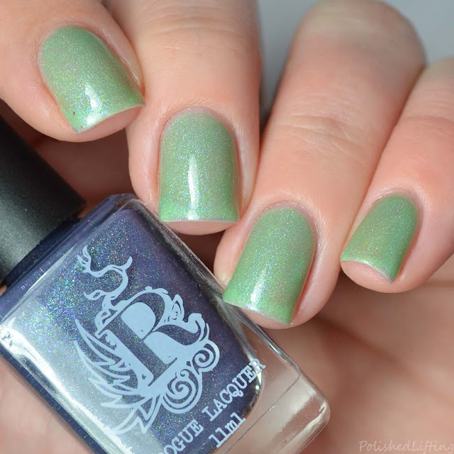 purple green turquoise thermal nail polish