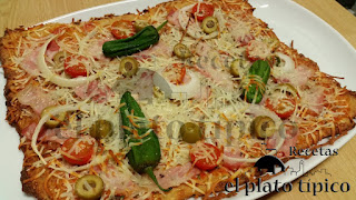 pizza de coliflor