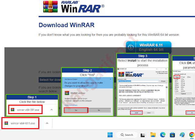 buka file installer winrar