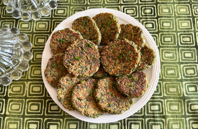 Food Lust People Love: From a reportedly Viking recipe, these crispy green herb patties are full of flavor from all the herbs and, of course, from being browned in butter.