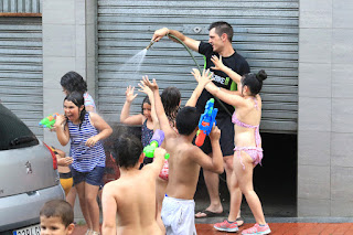 Fiesta de agua en Llano