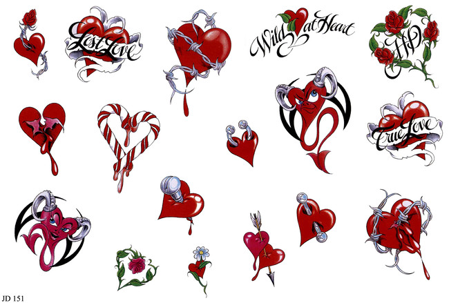 love heart tattoos designs. love heart tattoos designs.