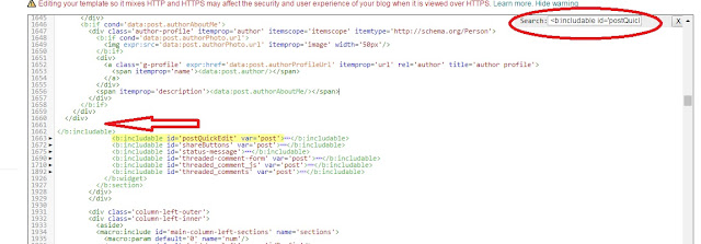 Insert HTML code to blogger 