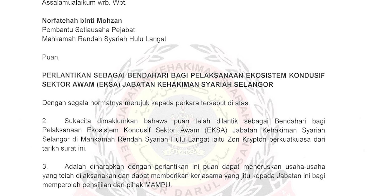 Slogan Dalam Surat Rasmi Kerajaan 2018