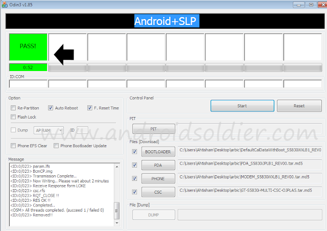 How to flash Samsung with multiple files firmware