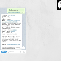 Bot Telegram untuk melacak lokasi melalui link
