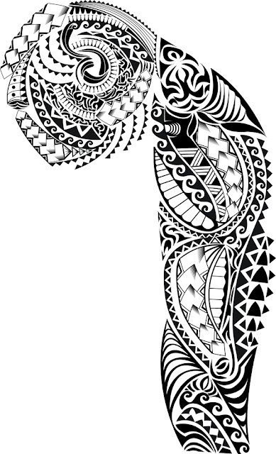 Tribal Tattoo Sleeve Stencils