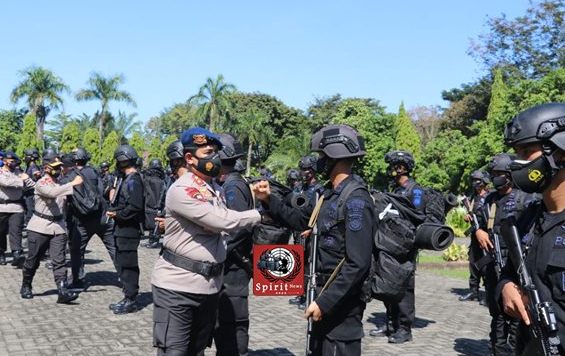 Kedatangan Personil Brimob Polda Sulsel BKO Polda Papua, Diterima Kapolda Sulsel  