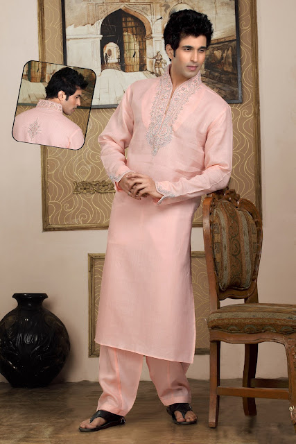 Peach Color Kurta Pajama