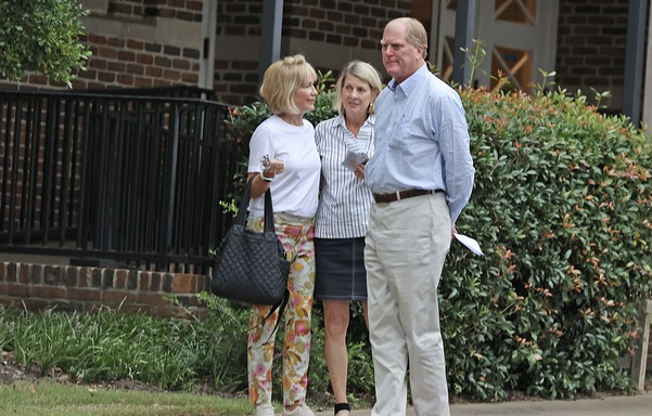 Eliza Fletcher's family goes to a vigil at Second Presbyterian Church in Memphis.