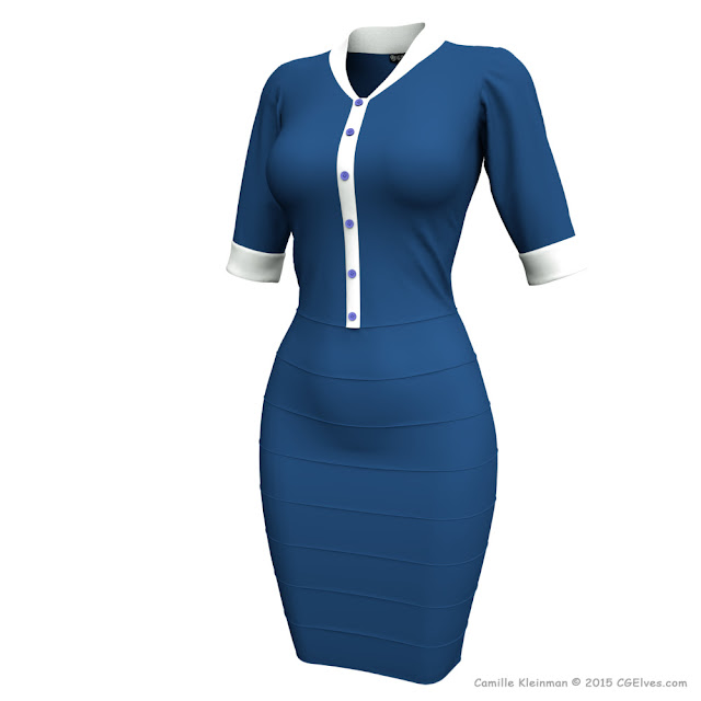 Dynamic 3D Marvelous Designer Dress