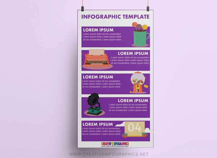 Elegant design infographic ppt template