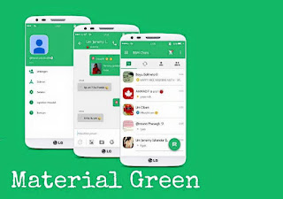 BBM MOD BETA Material Green Theme V 2.9 Apk 