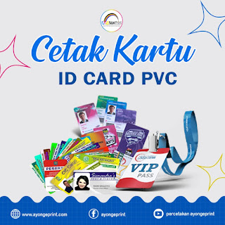 Cetak ID Card PVC Custom / Kartu Tanda Pengenal