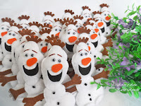 Lembrancinha de aniversário! OLAF do Frozen em feltro!