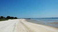 An empty beach in Waveland, Mississippi on Sept. 6, 2019. (Credit: Janet Densmore) Click to Enlarge.