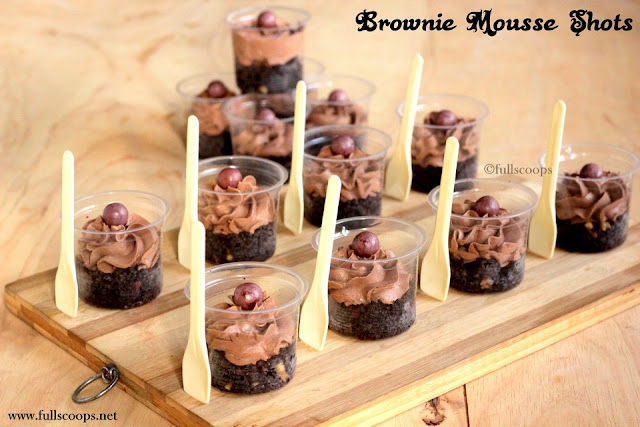 Brownie Mousse Shots