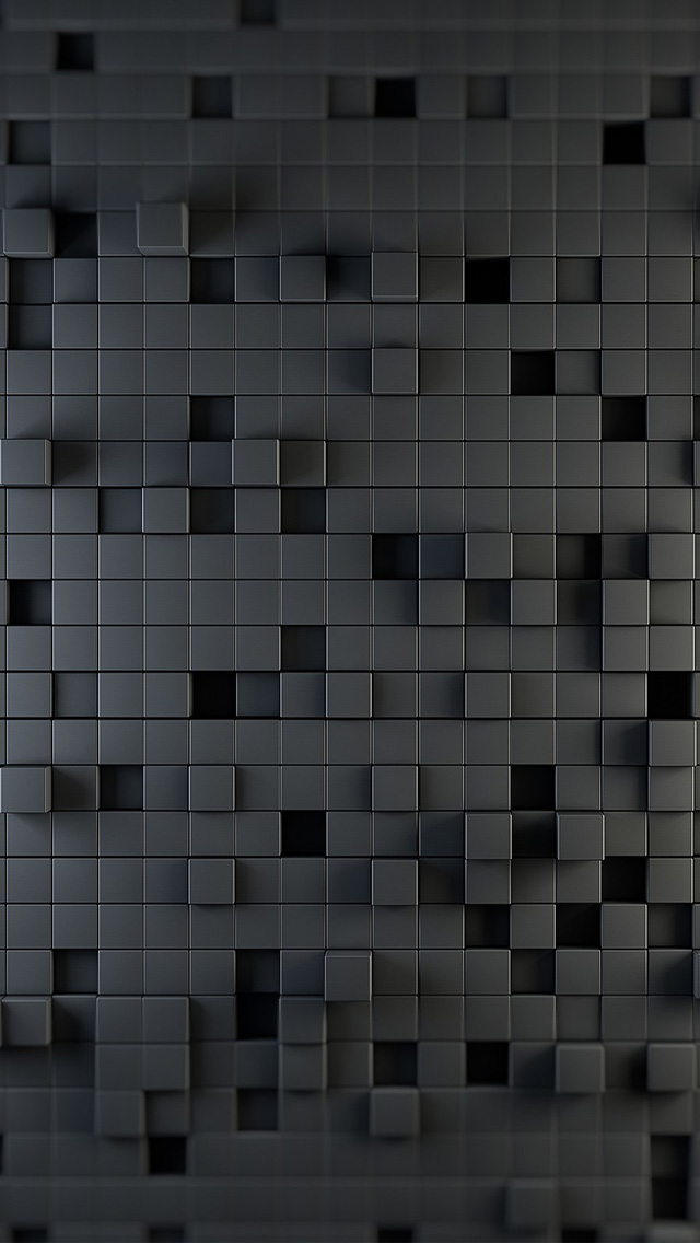 スマホ壁紙box 黒いタイル状の壁紙